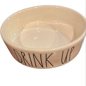 Rae Dunn pet cat dog dish drink up magenta artisan collection